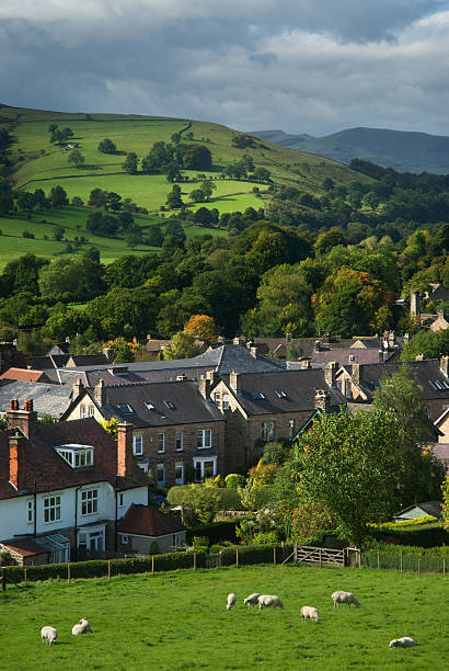 istock Overlooking A Village In Rural England. 153553687