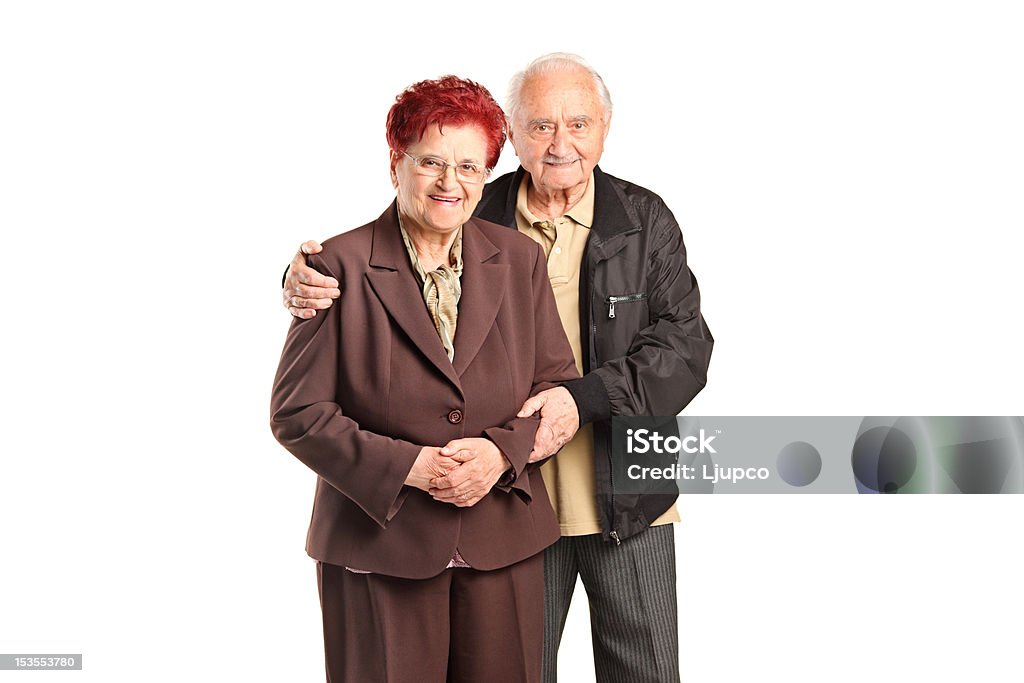 Lächelnd altes Paar Posieren - Lizenzfrei Aktiver Senior Stock-Foto