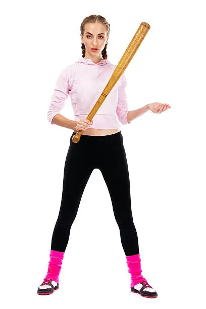 Photo of Pretty lady with a baseball bat
