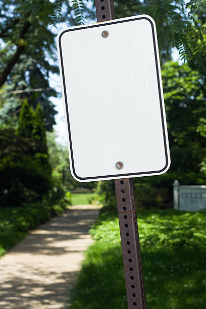 Blank Sign at a Park