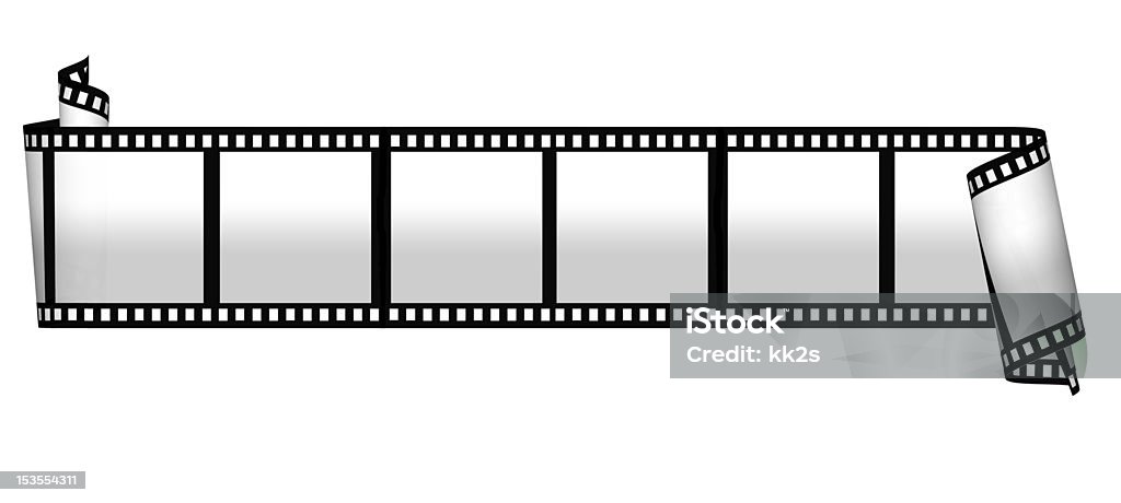 Tira de película en blanco - Foto de stock de Blanco - Color libre de derechos
