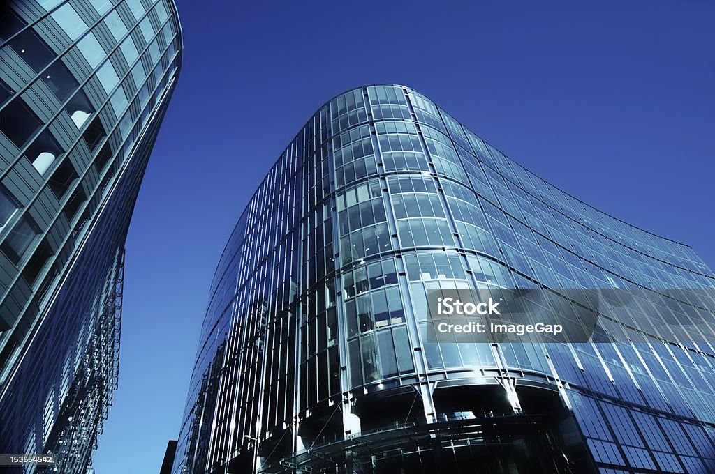 Blue Sky Offices New modern office buildings with clear blue sky Architecture Stock Photo