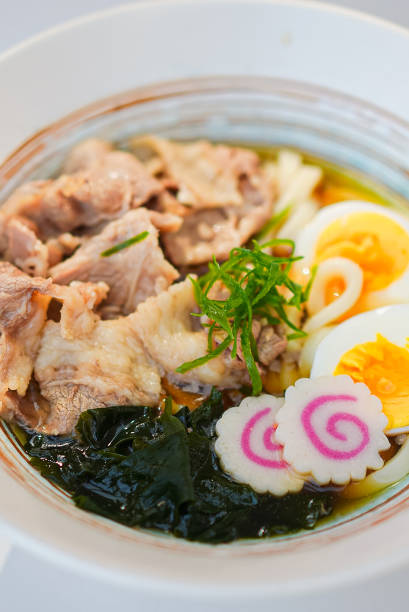 Korean Beef Soup with Eggs and Nori