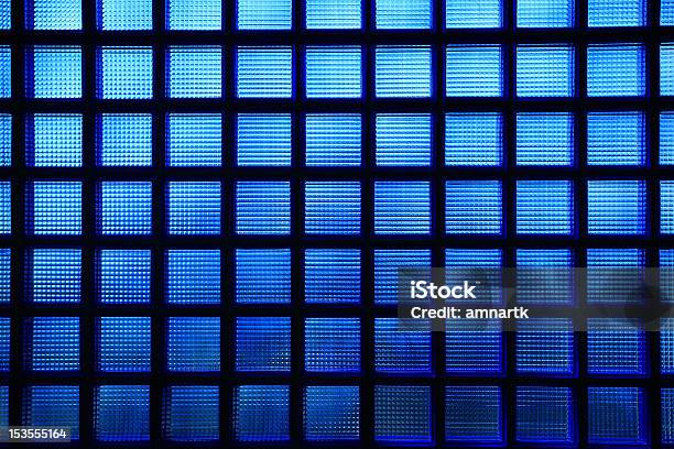 Blue Glass Tile Wall Stock Photo - Download Image Now - Architecture, Backgrounds, Bathroom