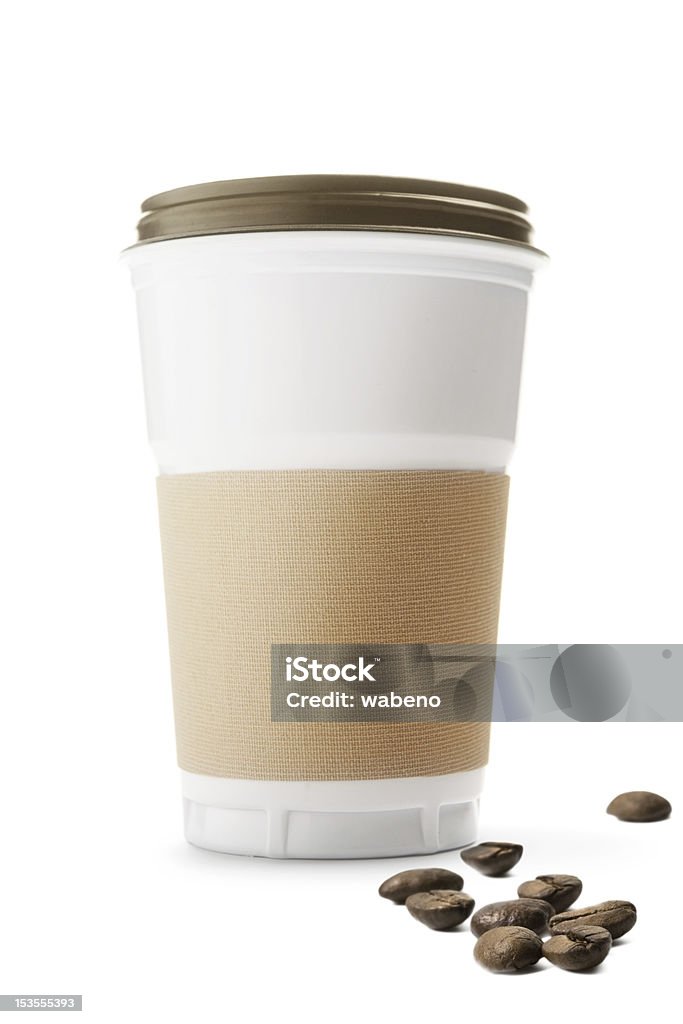 Desechables y taza de café - Foto de stock de Blanco - Color libre de derechos