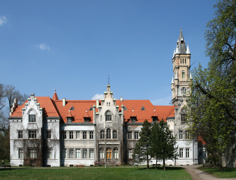 Upper Silesia region of Poland - famous palace in Naklo Slaskie