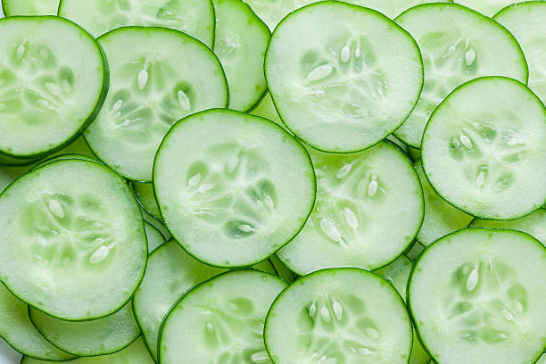cucumber slice cucumber slice chopped food stock pictures, royalty-free photos & images