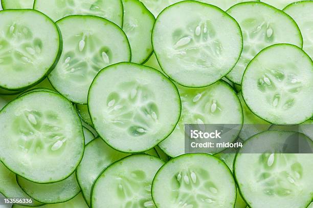 Cucumber Slice Stock Photo - Download Image Now - Cucumber, Slice of Food, Vegetable