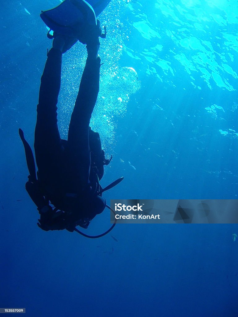 Scuba Diver на поверхности - Стоковые фото Абстрактный роялти-фри