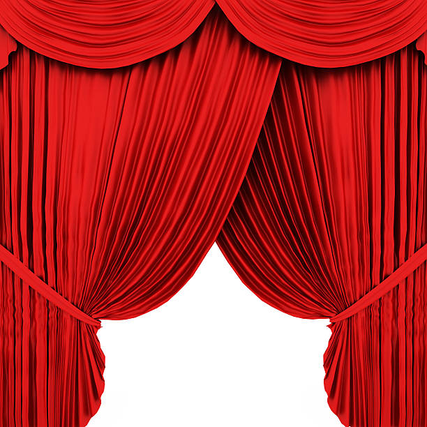 istock Red Velvet Curtains 153557175