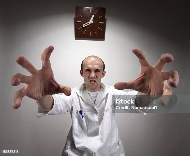 Ominous Angry Doctor Stock Photo - Download Image Now - Adult, Adults Only, Anger