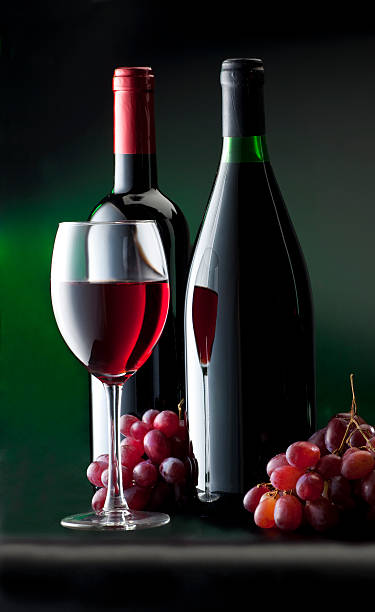 wine composition stock photo