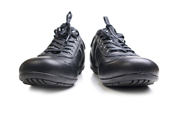 istock Black sport shoes 153558796