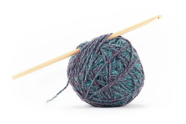 Single Crochet Hook with one Yarn Ball
