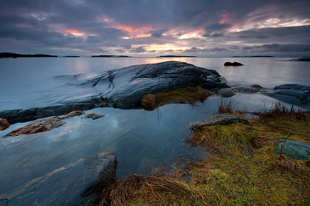 istock Dark early morning seascape 153559302
