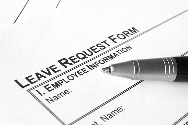 verlassen sie die service-formular - abwesenheit stock-fotos und bilder