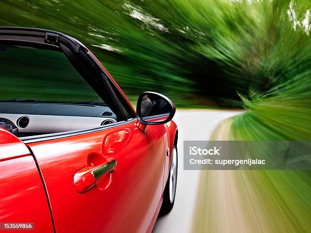 Sportcabriolet Fahren Stockfoto und mehr Bilder von Cabrio - Cabrio, Rot, Sportwagen