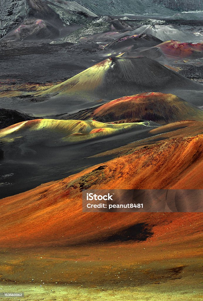 Вулканический пепел конусов - Стоковые фото Национальный парк Халеакала роялти-фри