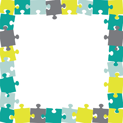 jigsaw puzzle pieces background banners