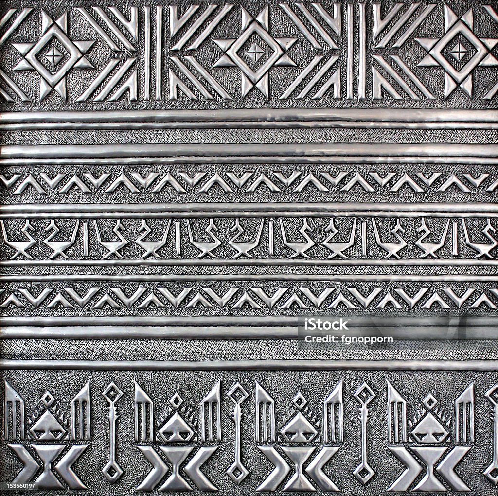 Plaque en métal argenté, avec décoration classique - Photo de Abstrait libre de droits