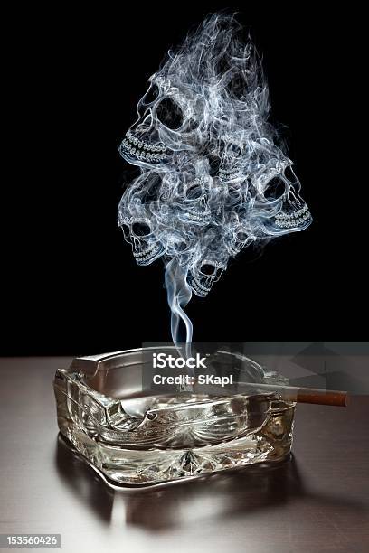 Danger Of Smoking Stock Photo - Download Image Now - Abstract, Addiction, Ashtray