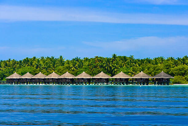 istock Water bungalows on a tropical island 153560846