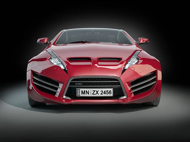 istock Non-branded hybrid sports car 153561704