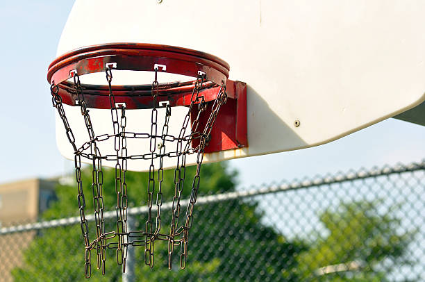 istock Inner city basketball basket 153562137