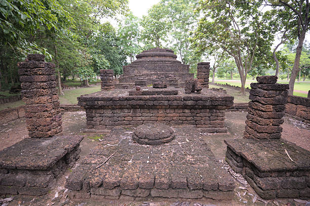 istock Ancient Thai Pagoda in Historical park,Thailand 153564341