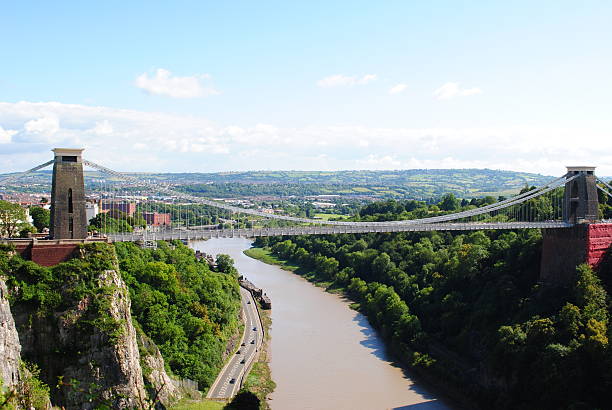 istock suspension bridge in Bristol,England 153565096