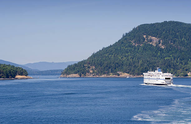 istock Ferry passes through Southern Gulf Islands 153565946