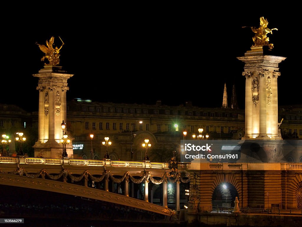 Puente Alexandre III - Foto de stock de Arquitectura libre de derechos