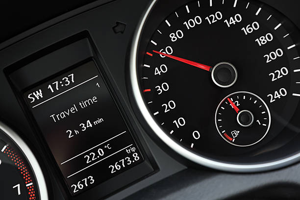 istock Modern car's dashboard close-up. 153566326