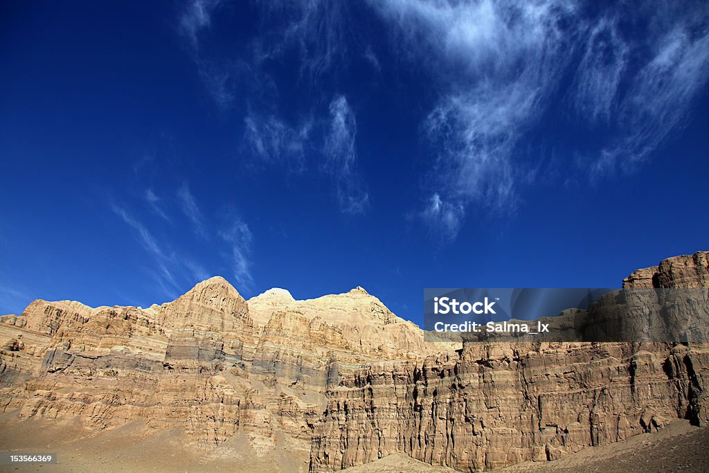 Verwitterte clay mountain - Lizenzfrei Berg Stock-Foto