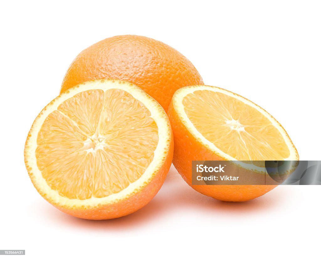 oranges ripe oranges isolated on white background Citrus Fruit Stock Photo