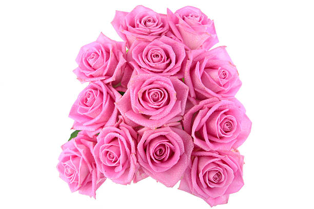istock Bouquet of roses over white 153567466