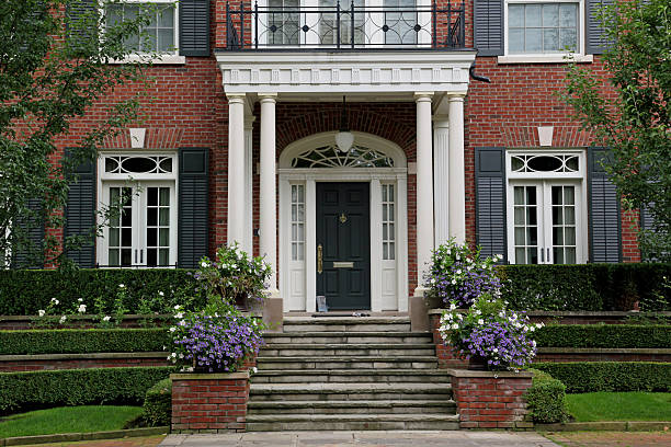 istock Elegant portico entrance 153568046