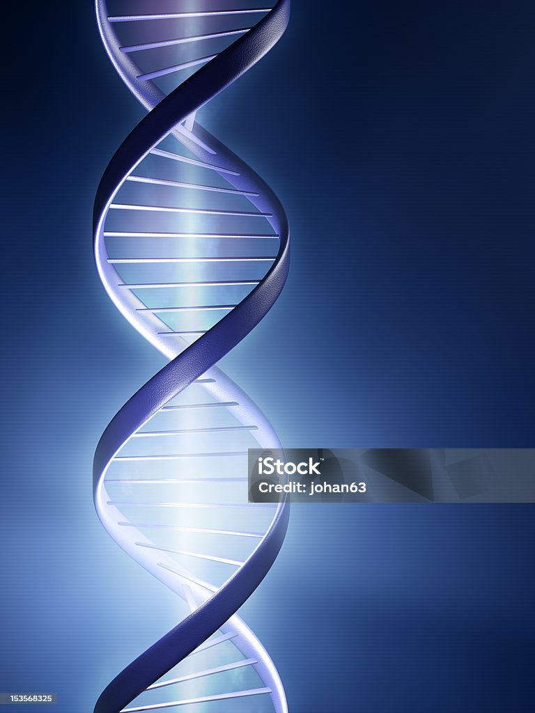 輝く DNA ランド - DNAのロイヤリティフリーストックフォト