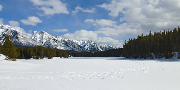 istock Snow Shoeing in Banff National Park 153568590