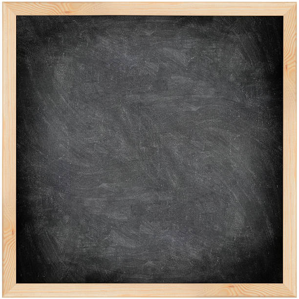 Chalkboard blackboard - black and square stock photo