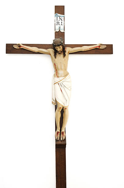 Crucified Jesus Christ stock photo