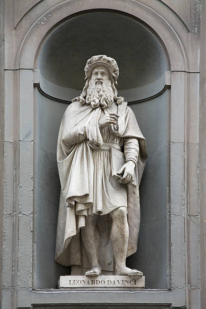 istock Florence, Italy. Traditional Sculpture. Leonardo Davinci 153569827