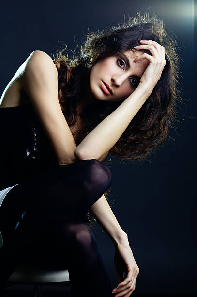 istock Portrait of a young slim lady 153570720