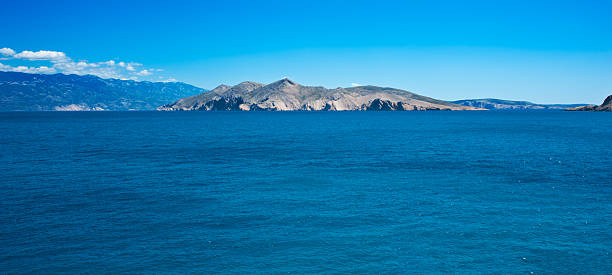 View of island Prvic in Croatia. It is island next to the island Krk.