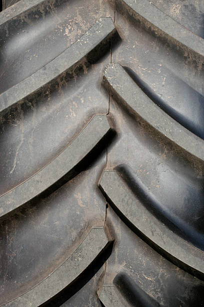 Tractor tyre stock photo