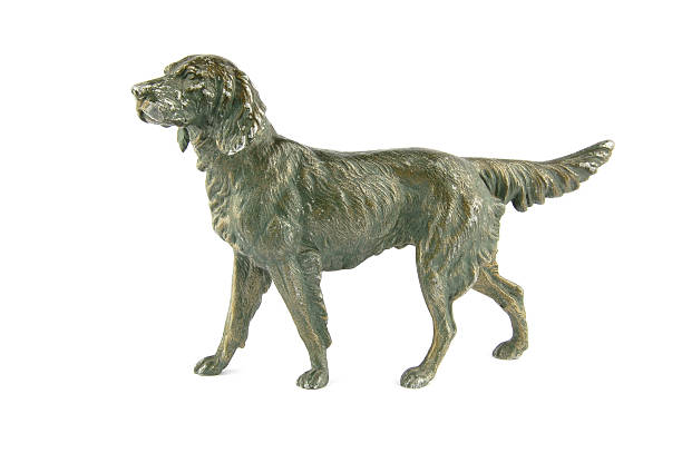istock Vintage dog metal figurine 153573183
