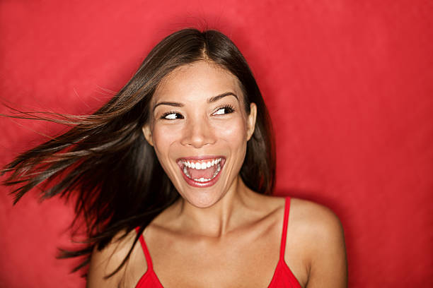 istock Happy excited woman looking 153574030