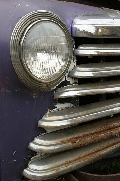 Old Mercury truck headlight and grill