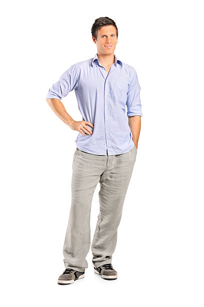 istock Smiling casual man looking at camera 153574674