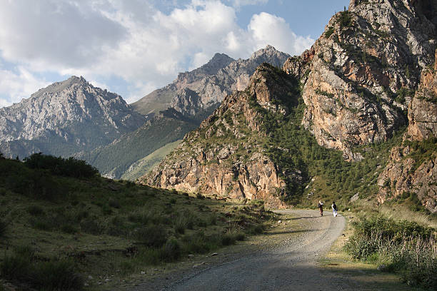 Kyrgyzstan. Mountains. Gorge Besh Tash. stock photo
